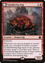 Smoldering Egg // Ashmouth Dragon (MID) 159 image